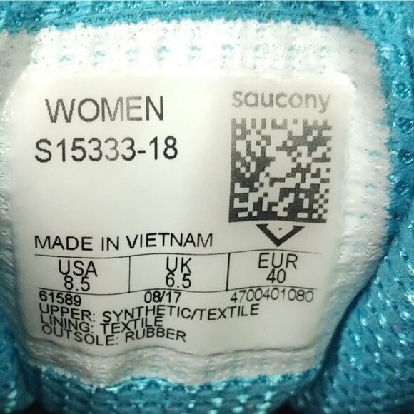 Saucony Grid Cohesion Running Shoes Sneakers Women's Size 8.5 Blue,‎ Silver - Picture 8 of 8